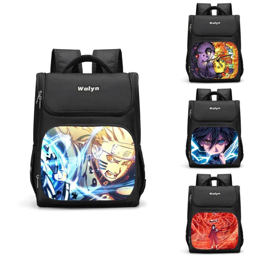 Large Capacity Naruto Sasuke Backpack For Boys And Girls 3d Double Layer