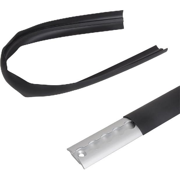 

MOTO4U L Track Filler Strip,3.34-Foot Length Rubber Strip for All Styles of L Track, Facilitates Easy Rolling of Motorcycles, ATVs, and Other Wheeled Rounded