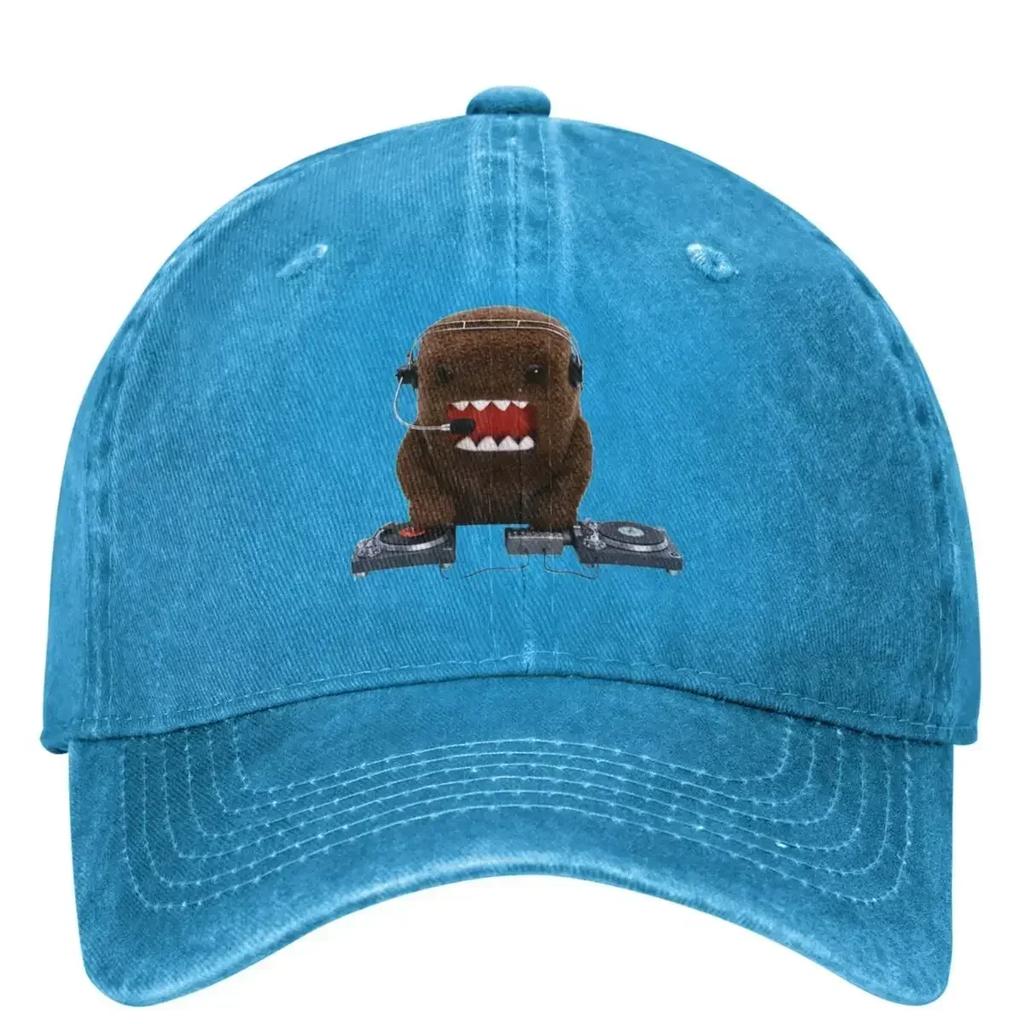 DJ Domo Kun Washed Baseball Cap Japanese Doll Classic Hip Hop Hats Summer Couple Women Outdoor Sport Designer Baseball Caps