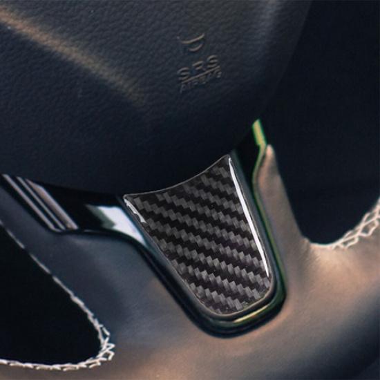 For 2015-Up Chrysler 300  Carbon Fiber Interior Steering Wheel Lower Cover Trim