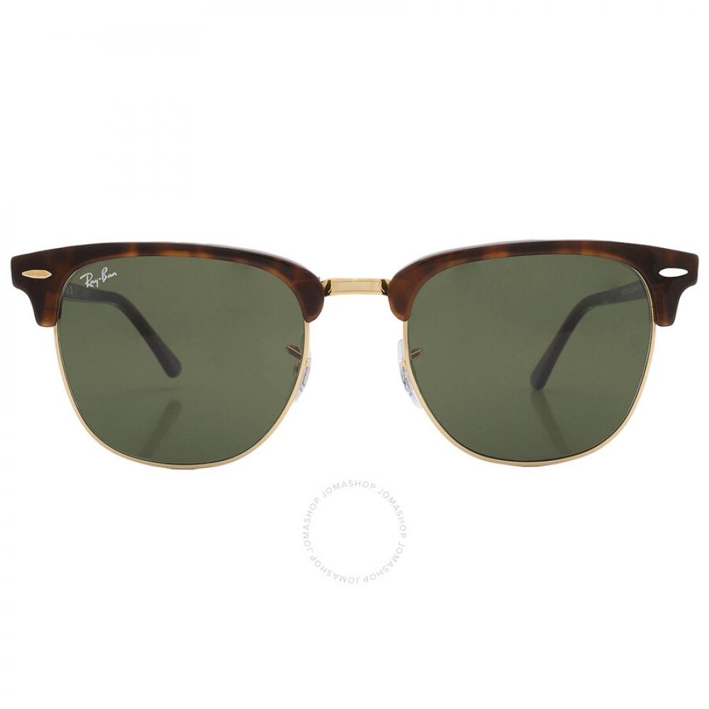 

Ray Ban Clubmaster Classic Green Square Unisex Sunglasses RB3016 W0366 55