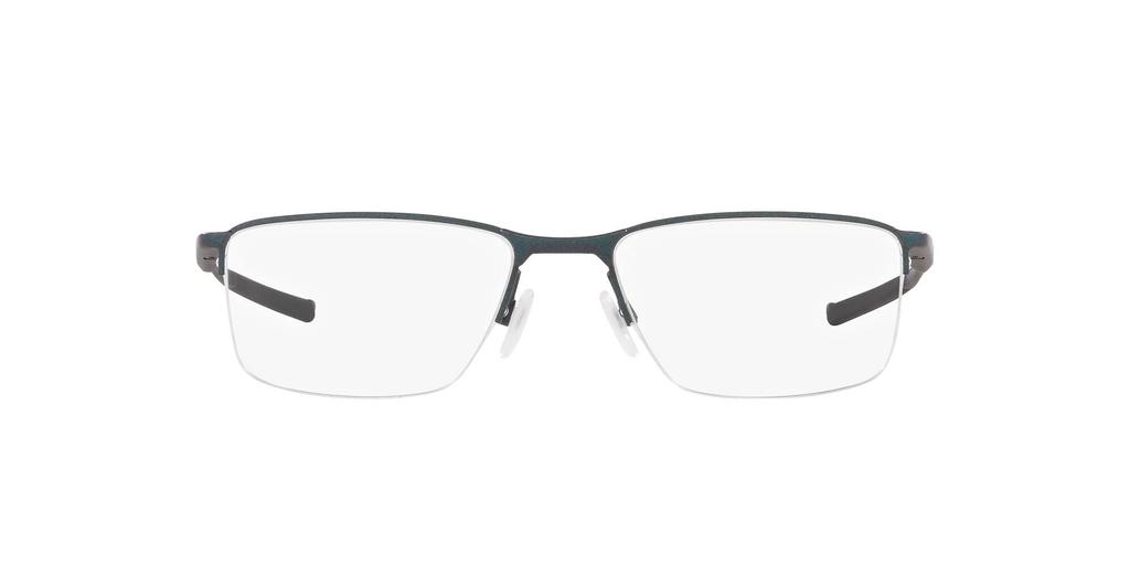 Oakley OX3218 Prescription Socket Colorshift 52mm Lens Glasses, 5.5 DK, MT, Silver/Blue Frame/Demo Lens,