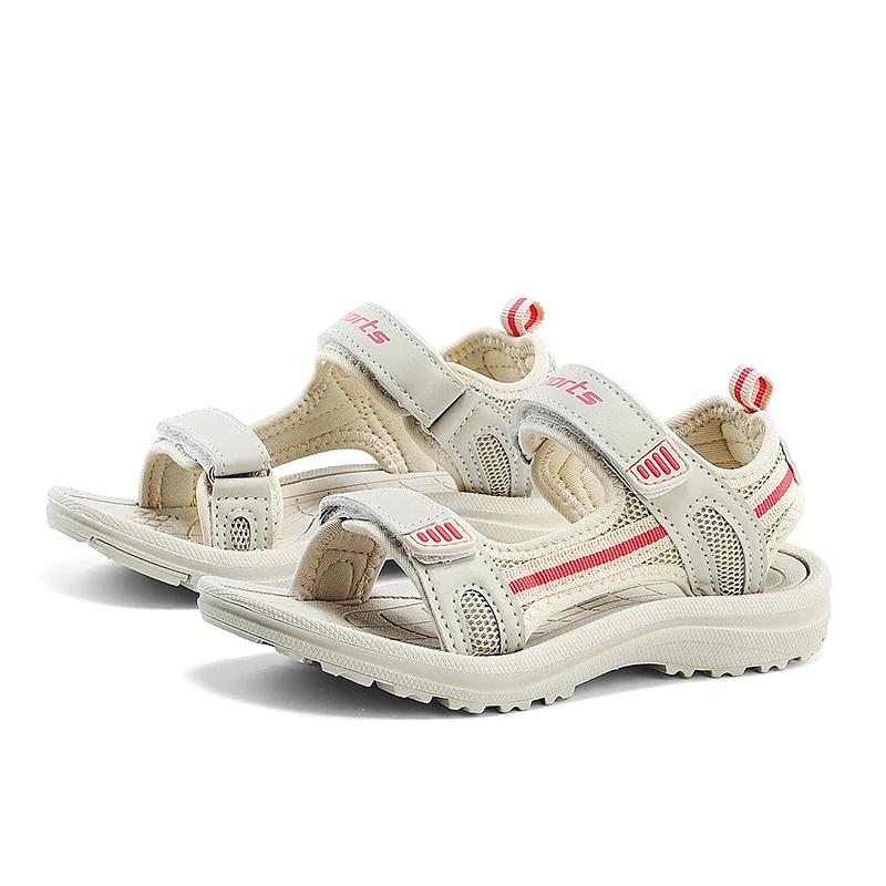 

Детские дышащие спортивные сандалии Легкая повседневная пляжная обувь 5-16 лет Девочки Уличные Нескользящие Сандалии с открытым носком 30