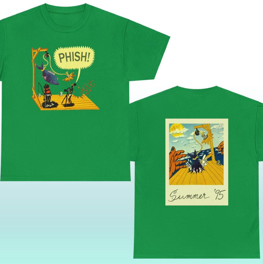 Rare Phish Band Summer Tour Green Tee Unisex Cotton Shirt BT437 Unisex T-Shirt XXXXL