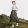 Fila Explore Trendy Minimalist Fashion Classic Retro Sports Outdoor Comfortable Versatile Loose Woven Casual Long Skirt Women Skirts A11W617302FDG