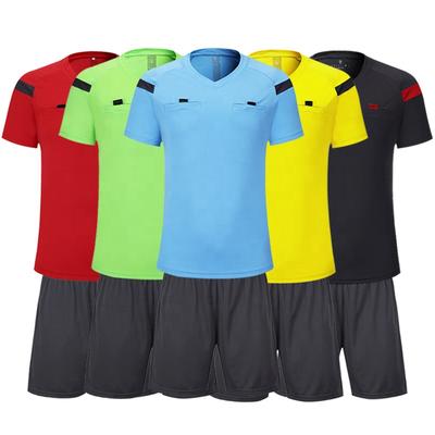 2024  Factory Price Cheap Soccer Referee Shirt Training Shirt Soccer Referee Uniform Set