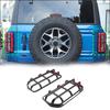 2x Rear Tail Light Lamp Cover Trim Bezel Accessories For Ford Bronco 2021+ Black