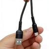 1m geflochtenes Nylon USB-C Ladekabel für Android-Handys