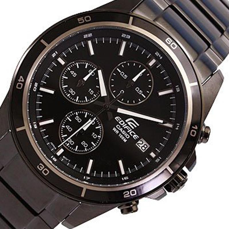 Casio EDIFICE Series Unicorn Steel Strap Waterproof Business Recommendation Quartz Movement Stainless Steel Strap Japanese and Korean EFR-526BK-1A1