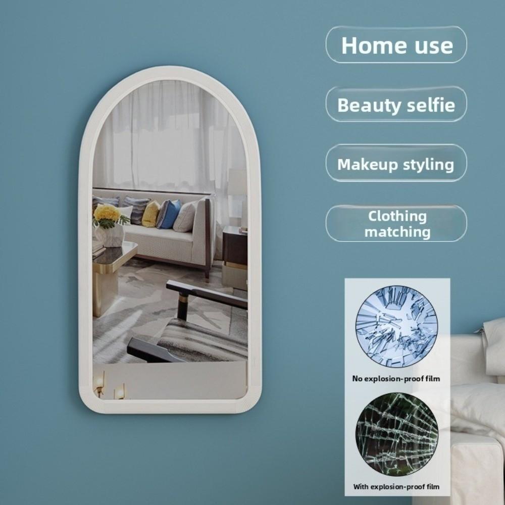 Non Slip Makeup Mirror Explosion Proof Desktop Mirror Aesthetic Student Vanity Mirror  Bathroom