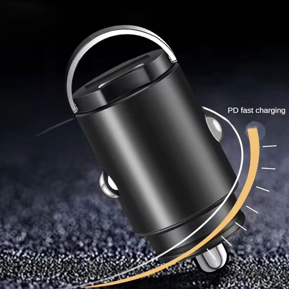 USB+Type-C Car Charge PD fast charging 30W high power QC3.0 intelligent flash charging do not damage the device