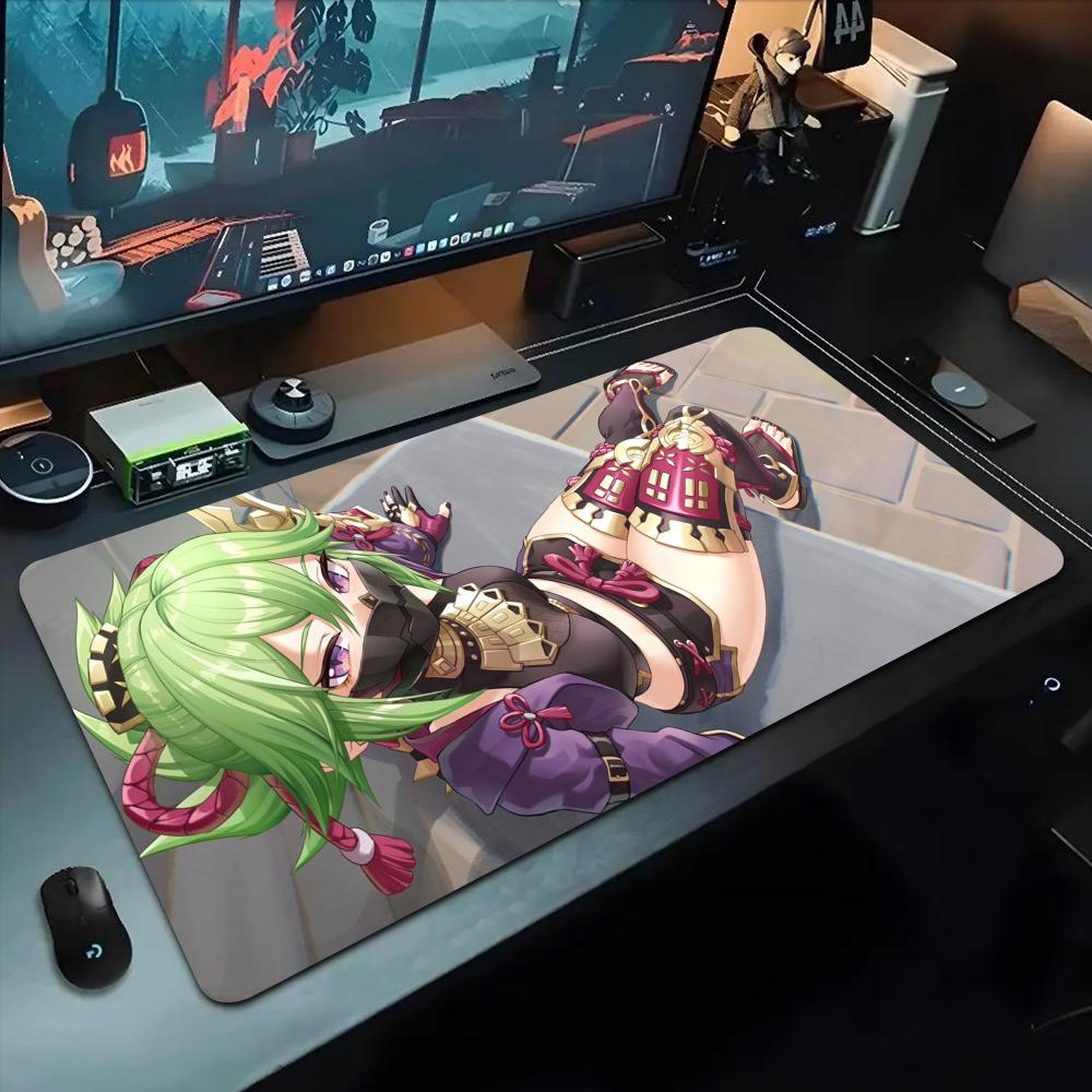 kuki shinobu Mouse Pad 500X1000 mm Large Gaming Mousepad Gamer XL Rubber Otaku Keyboard Pad Laptop Desk Mat