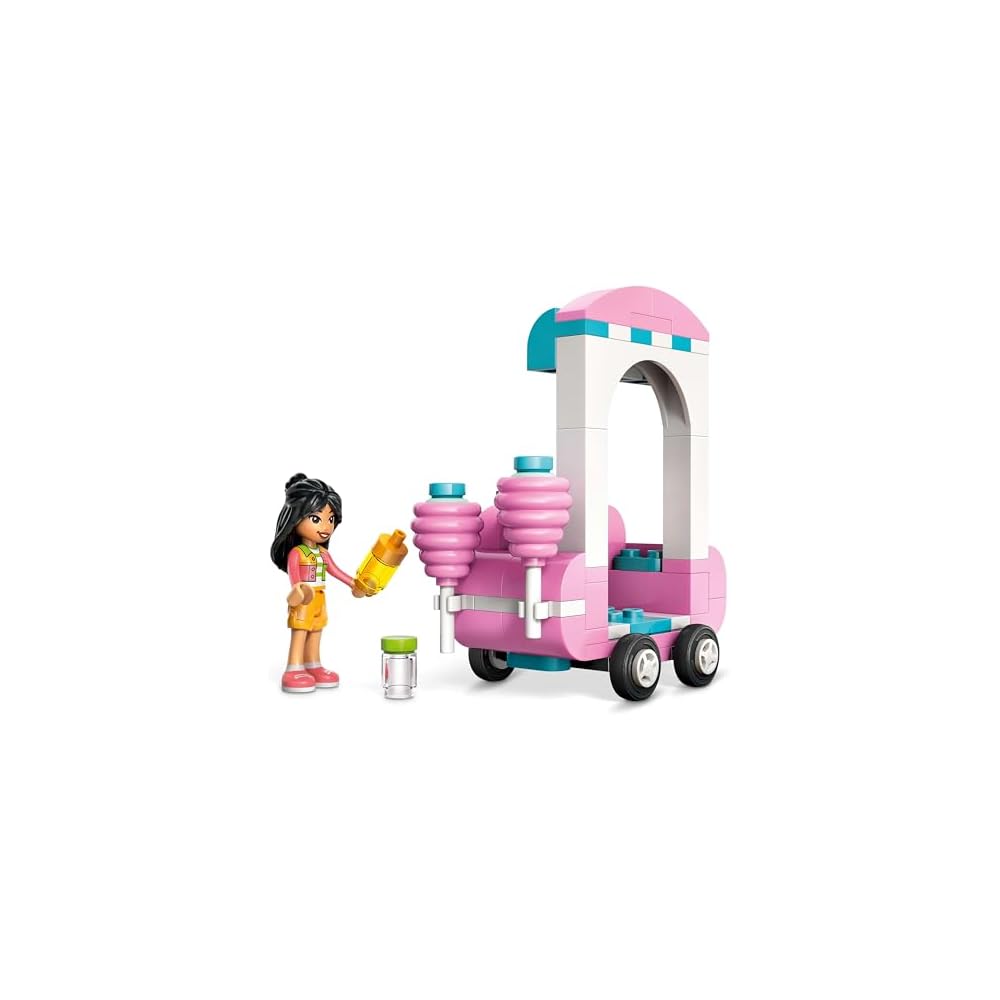 LEGO Friends Loja de Algodão Doce Conjunto de Brinquedo de Construção para Crianças de 6 a 9 Anos Blocos Educativos para Brincar 42643