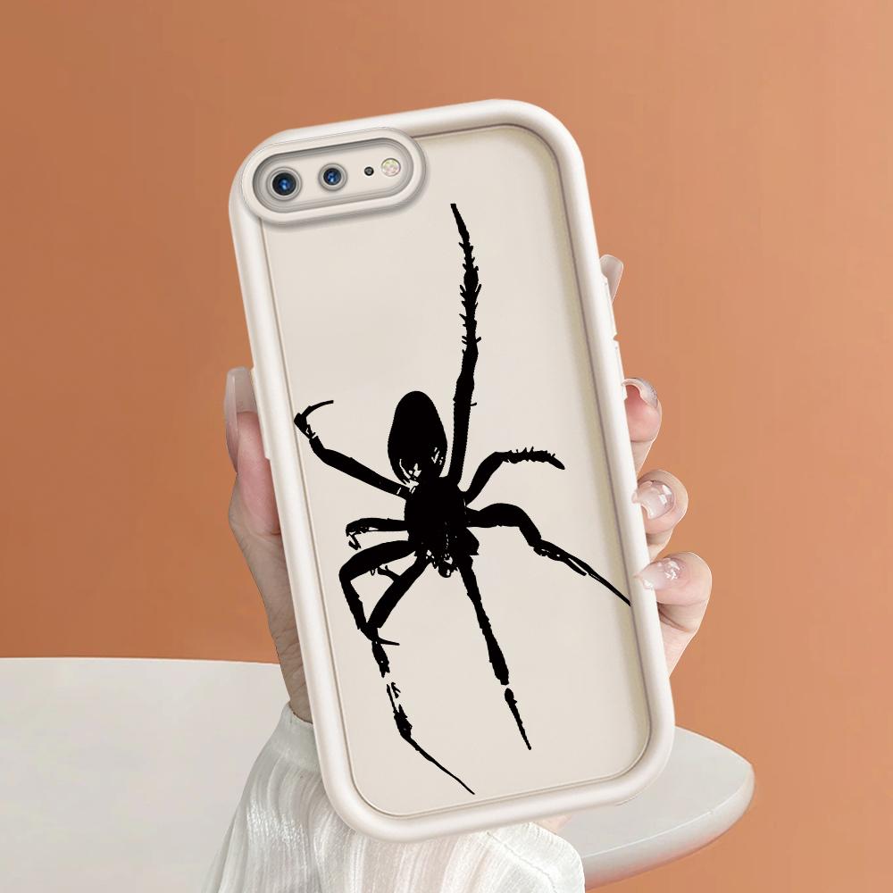 Carcasă de telefon cu model păianjen negru creativ pentru iPhone Samsung Galaxy Xiaomi Redmi POCO HUAWEI Honor Carcasă flexibilă moale din cauciuc antișoc