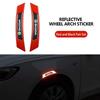 AAFM1 For Skoda Car Wheel Eyebrows Reflector Sticker Strip Safety Warning Reflective Accessories Fabia Kamiq Superb Scala Enyaq-iV MK3