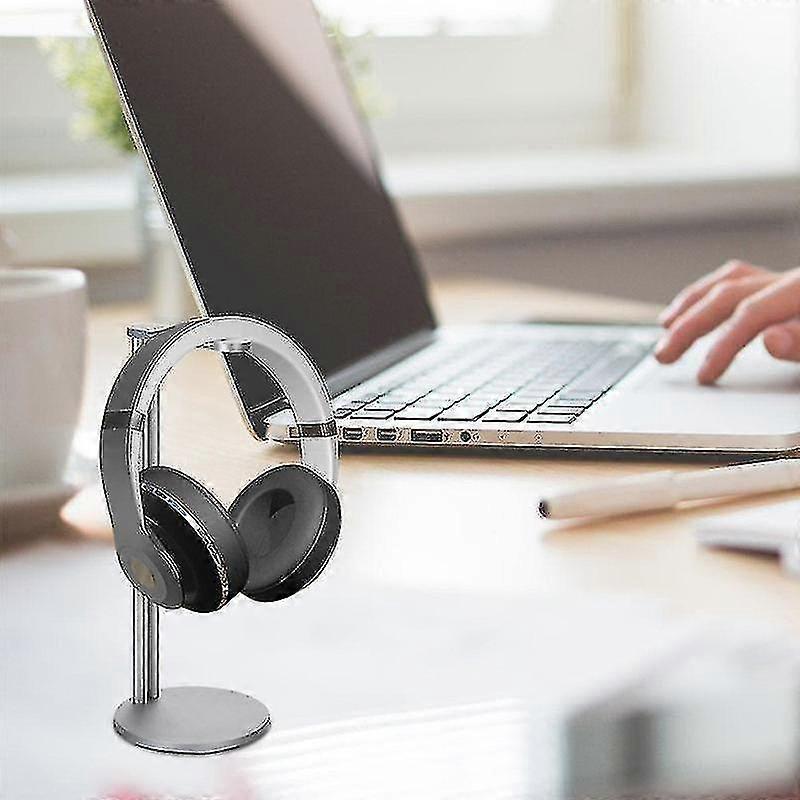Aluminum Gold Headphone Stand Hook, Headphone Display Stand, Detachable Headphone Stand (silver)