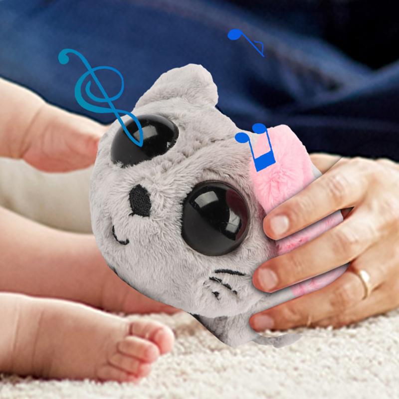 Sad Hamster Plush Toy Doll Hamster with Built-In Violin Sound Soft Cuddly Sad Hamster Toy Cute Mouse Doll Stuffed Animals Toys