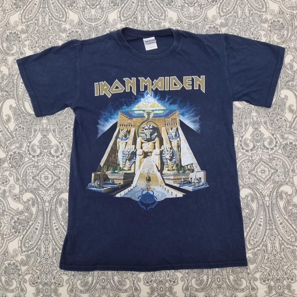 Vintage Iron Maiden Somewhere Back In Time Band Tour T-Shirt Men's S Powerslave