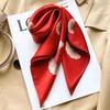 Brand 100% Natural Real Silk Scarf Women Bandana Square Scarves Wrap Kerchief Fashion Luxury Summer Beach High Quality Hijab