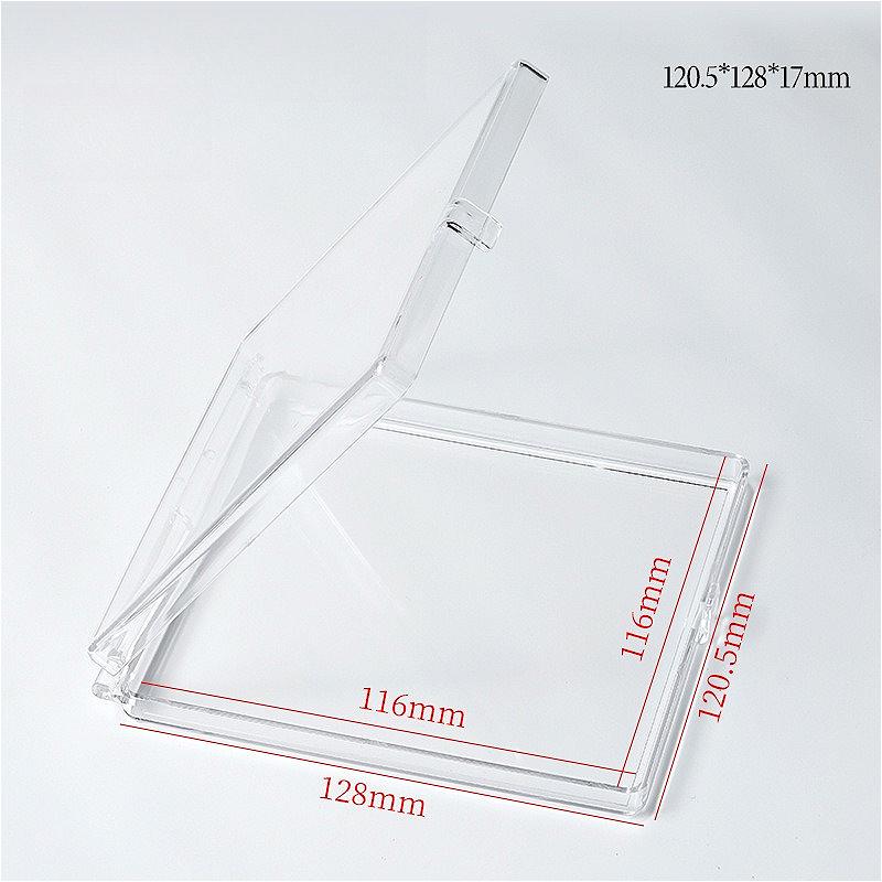 10PCS Clear Storage Box for Eyelash & Press On Nails, Transparent Organizer Container with Separate Grids