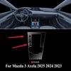 Für Mazda 3 Axela 2025 2024 Innenfolie TPU Schalthebelpanel Navigations-Mittelkonsole PPF Schutz Auto Zubehör Transparent zshkr45