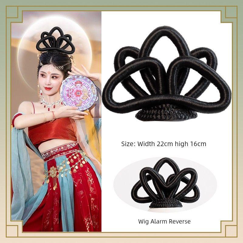 

Аксессуары для прически в древнем стиле, украшения для волос для танцевального представления в Дуньхуане, украшения для волос для старинного костюма, пучок Kweichow Moutai, самый простой для сочетания, укладка, сетка для волос RX177 Dunhuang hair bun sing