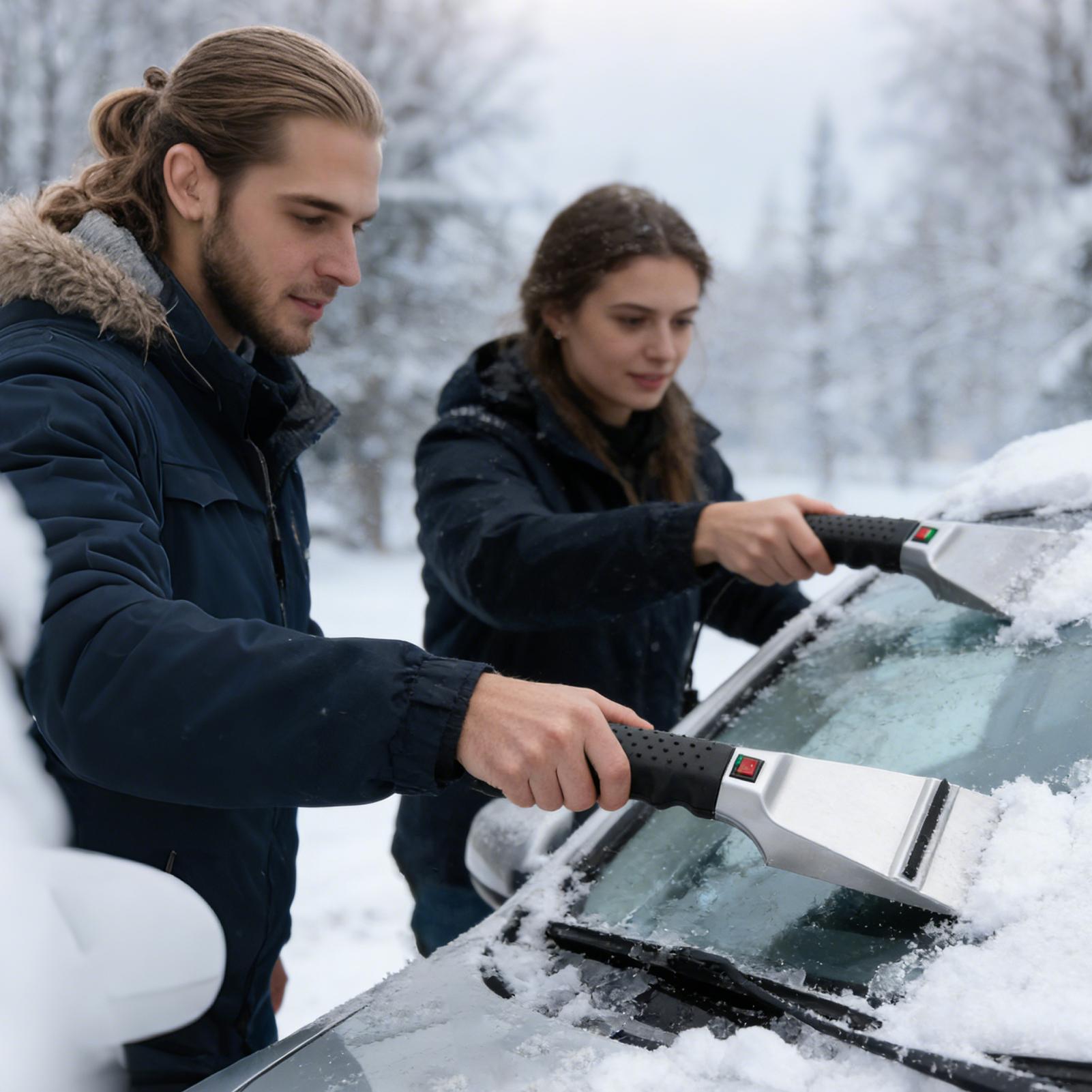 

Heated Ice Scrapers For Car Windshield Window Cleaning Squeegee With 2.7M Cord Electric Ice Scrapers For Car Windshield For China Mainland