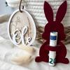 6Pcs Ornaments Easter Bunny Money Holder Unique Cotton Cloth Rabbit Easter Cash Holder DIY Easter Money Holder Cards