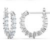 Swarovski Rhodium Hoop Earrings 5562126