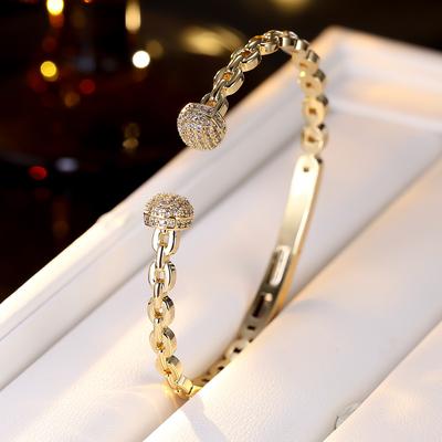 Fashionable, Classic and Luxurious Women’s High-end Zircon Open Jewelry Bracelet
