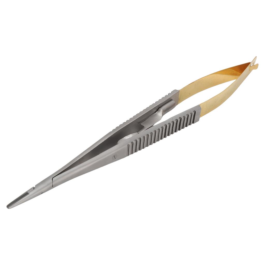 Castroviejo Needle Holder with Lock Stainless Steel Orthodontic Implant Dental Surgical Forceps 5.5
