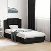 VidaXL Bed Frames with Headboard, Slat Base, Single Bed, Adult Bedroom Interior Bed, Modern, Black 3209969