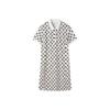 Valentines Day American Series Brand Logo Letter Print Casual Breathable Sports Knitted Vintage College Style Short Sleeve Dress F11W329314FZA