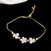 Korean Chic Zircon & Pearl Geometric Bracelet: Light Luxury Fashion Hand Jewelry
