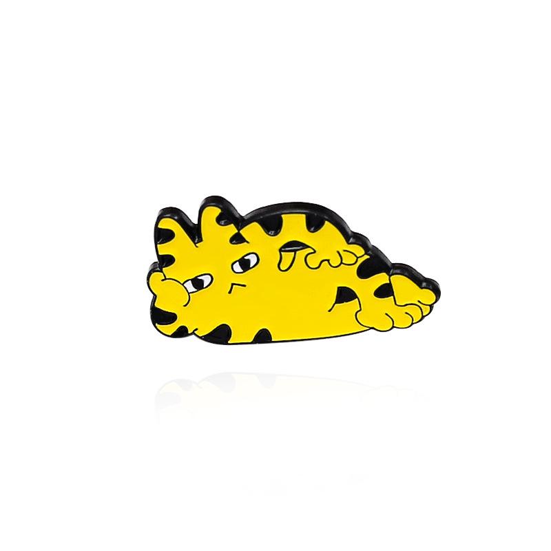 Cartoon Cute Cat Brooch: Goofy, Relaxed, and Playful Poses