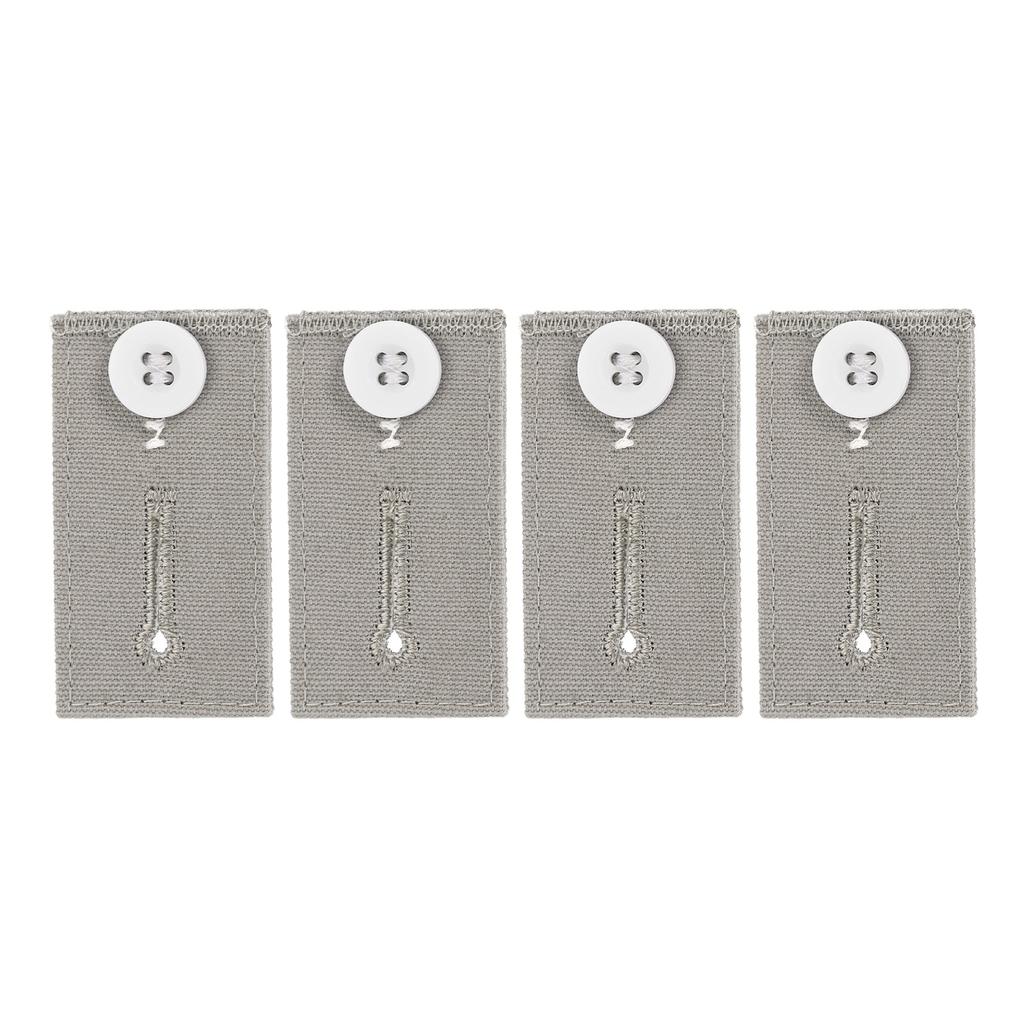 4 st Knappförlängare för Byxor Lång Spänne Krok Stretchjustering Midjespänne Förlängning Kvinnor Män Byxor Jeans 2.6x1.4"