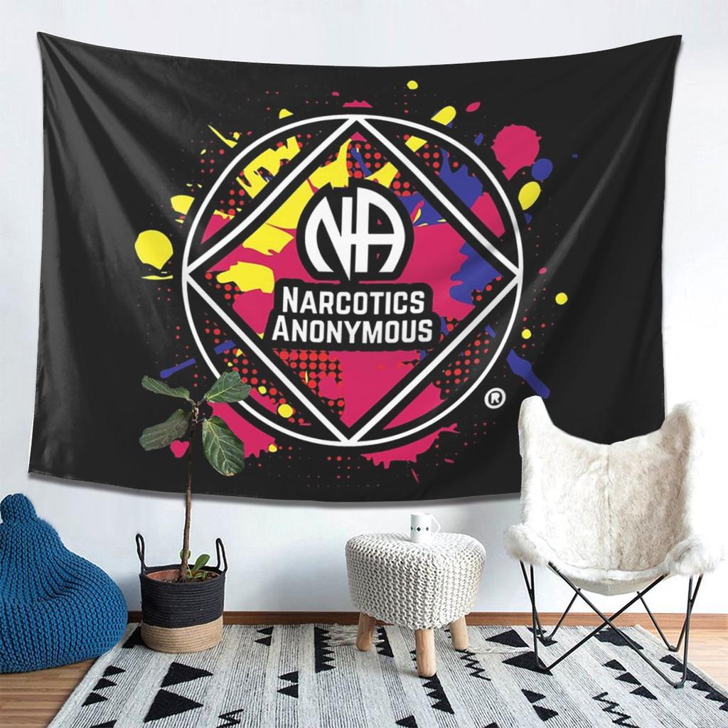 NA Narcotics Anonymous Tapestry Wall Hanging Aesthetic Home Decor Tapestries for Living Room Bedroom