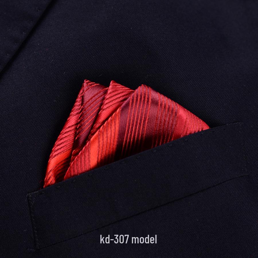 Men's British Red Pocket Square for Business or Wedding