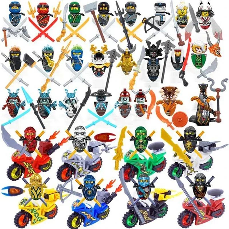 MINISO Anime Characters 24 Pieces Ninjago Mini Figure Building Block Toys Mini Doll Doll Figure Block Kids Toys Birthday Gifts