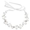 Hair Ornament, Flower Crown with Crystal Beads and Pearls, Available In 3 Colors, for Children and Adults, Hair Accessory for Weddings, Recitals,