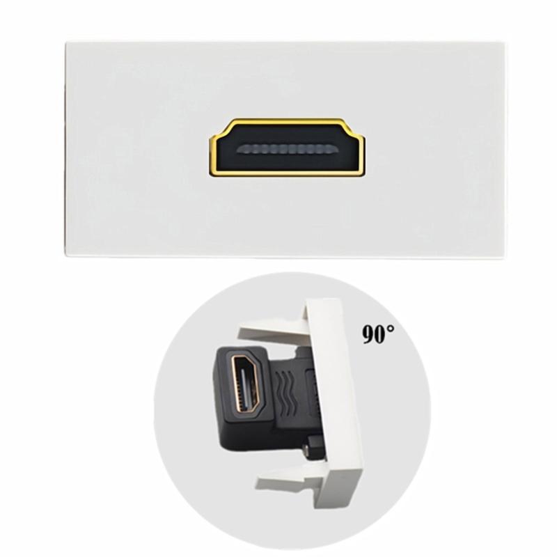 HDTV Female To Female Socket Connector Module For Wall Face Plate Easy Installation Home Theater Accessories