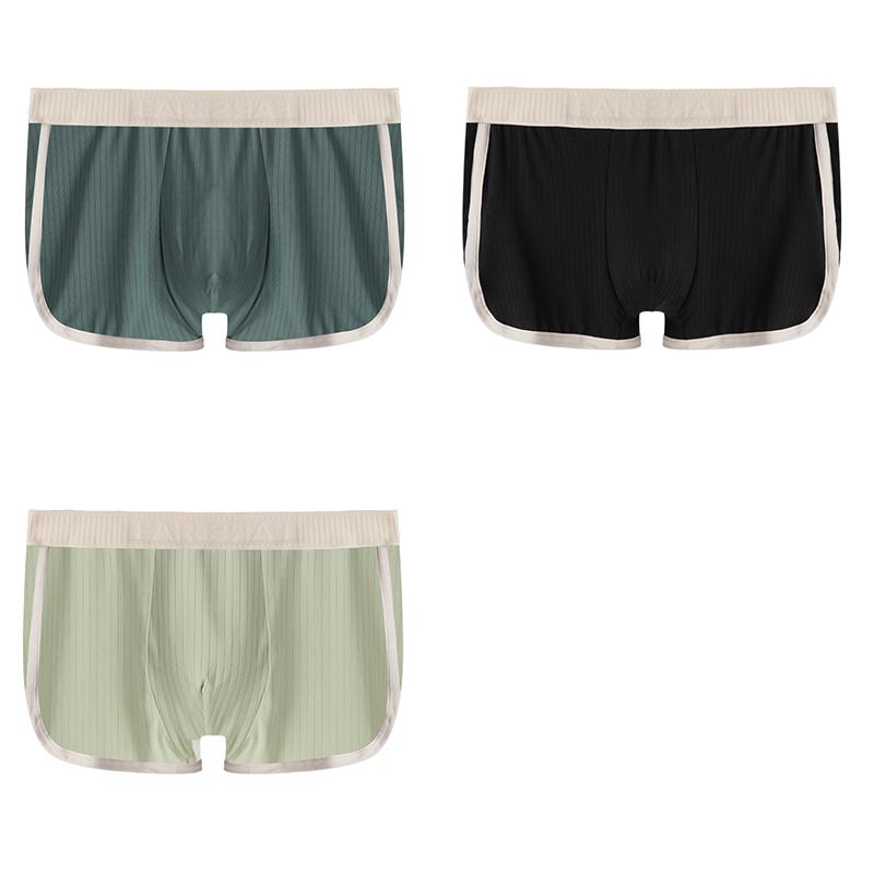 

3 шт./лот Мужские боксеры Трусы Сексуальные трусики в полоску Мужские боксеры Homme U Выпуклые шорты Нижнее белье Трусы XL разноцветный