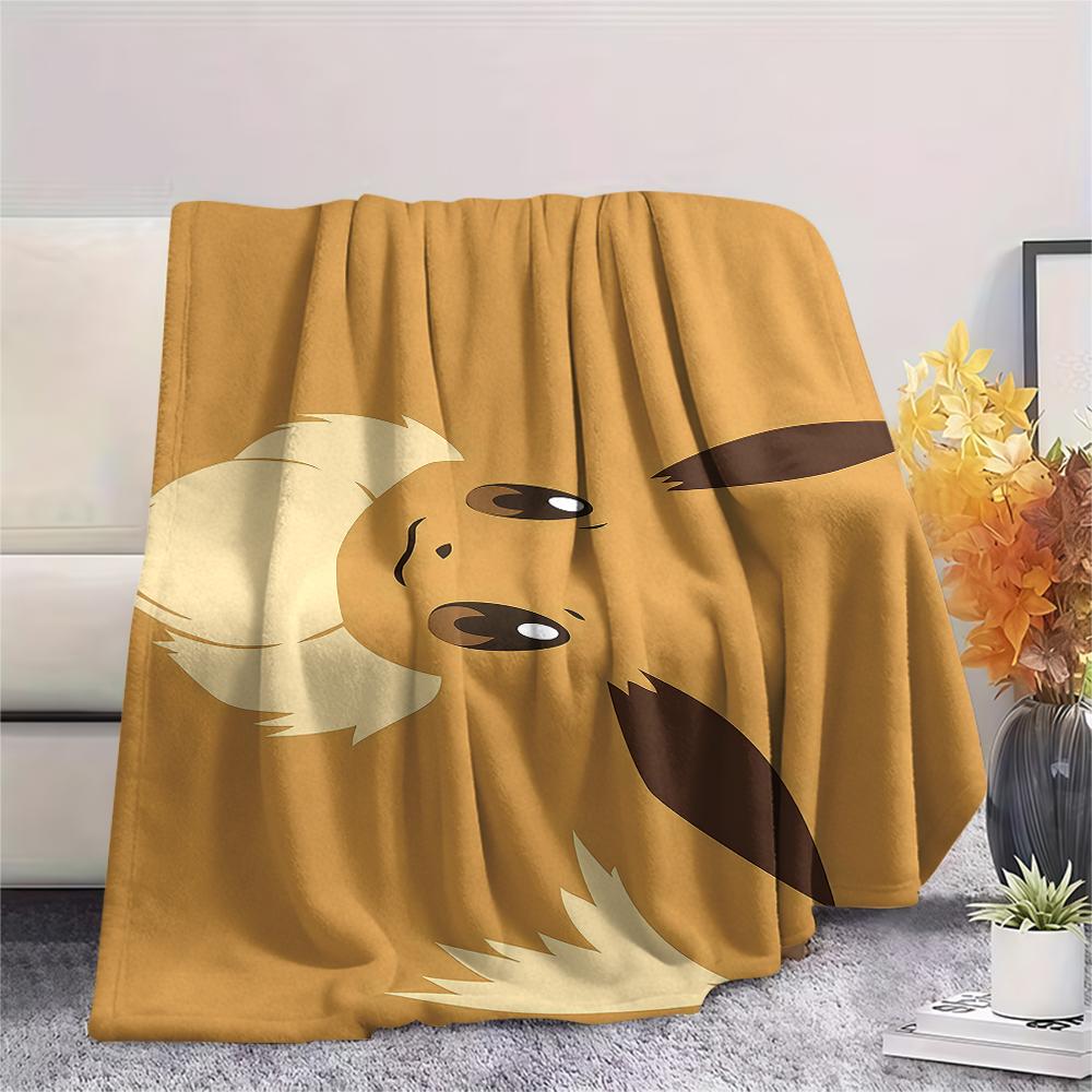 Pokemon Characters Print Flannel Blanket,High Quality Comfortable for All Seasons,Home Decor,Warmth and Comfort,Perfect for Christmas Gifts