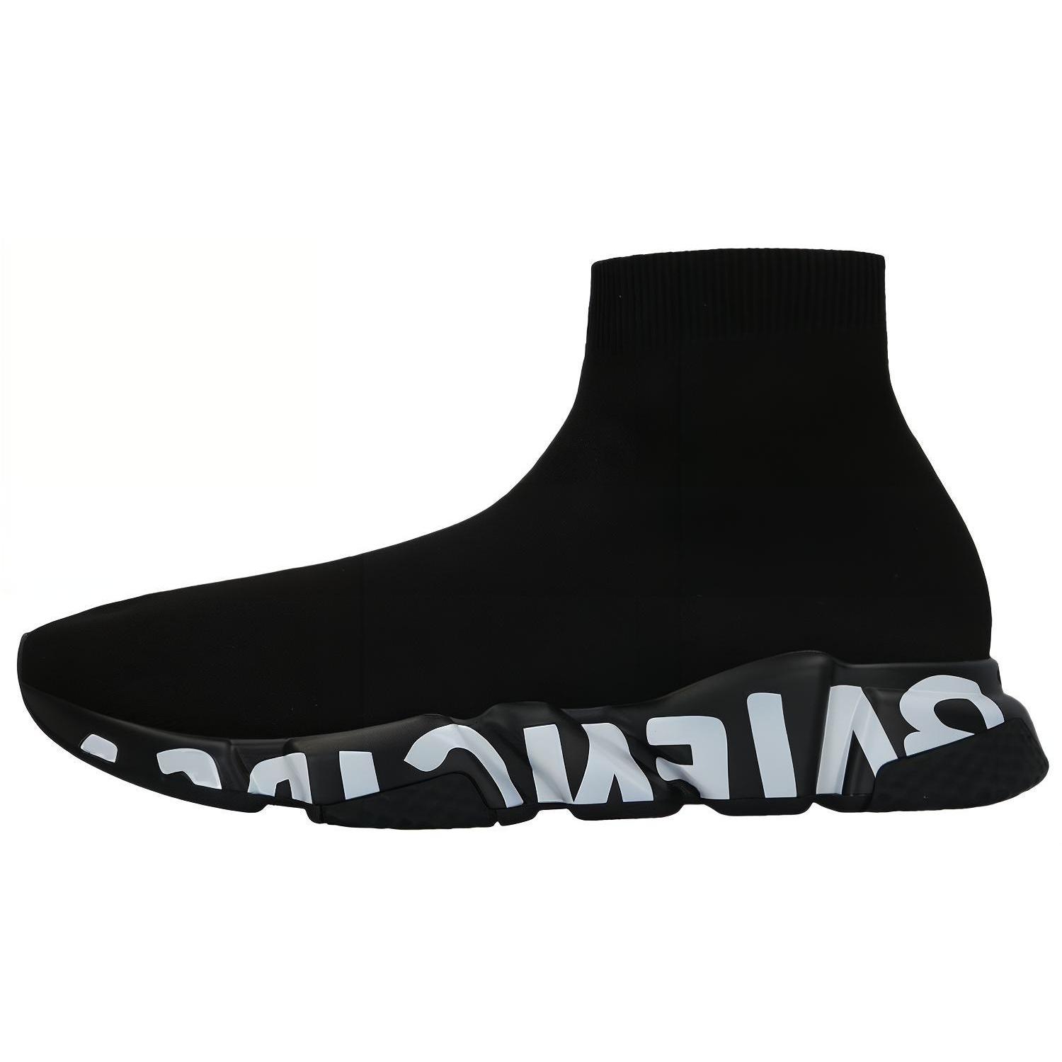Balenciaga Speed Trainer `Graffiti - Melns`