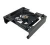 Nagao Seisakusho Router Cooling Stand with USB Stand Width 3 Levels Black Fan, Quiet, 130~180mm, Adjustable, NB-USBFAN-RTST,