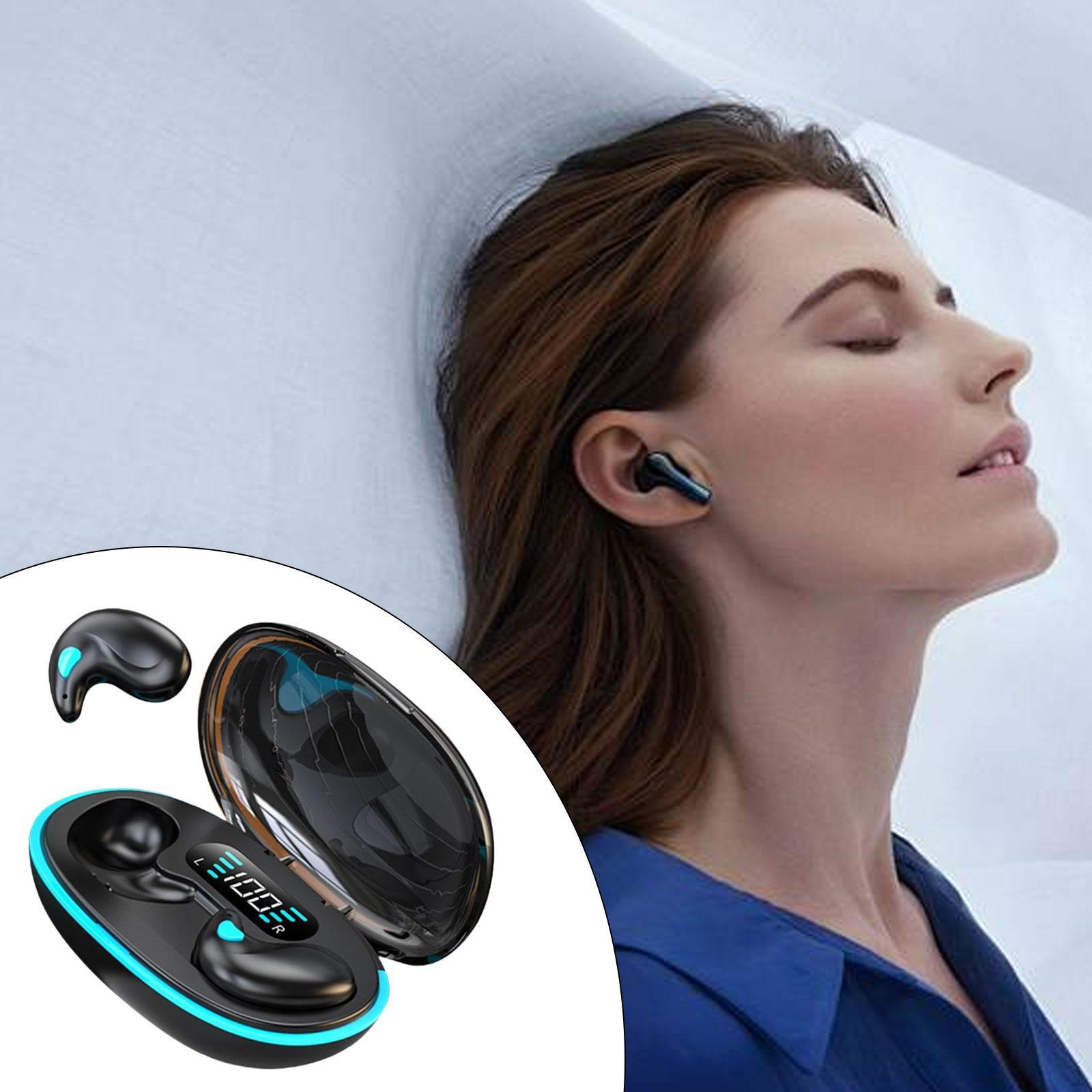 

Earbuds Earphones in Ear for Work Travel Ergonomic Portable with Charging Case Headphones світло-жовтого кольору