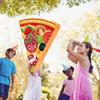 Pizza Pinata Food Themed Birthday Party Decoration with Stick Confetti And Blindfold for Summer Mexican Party Supplies
