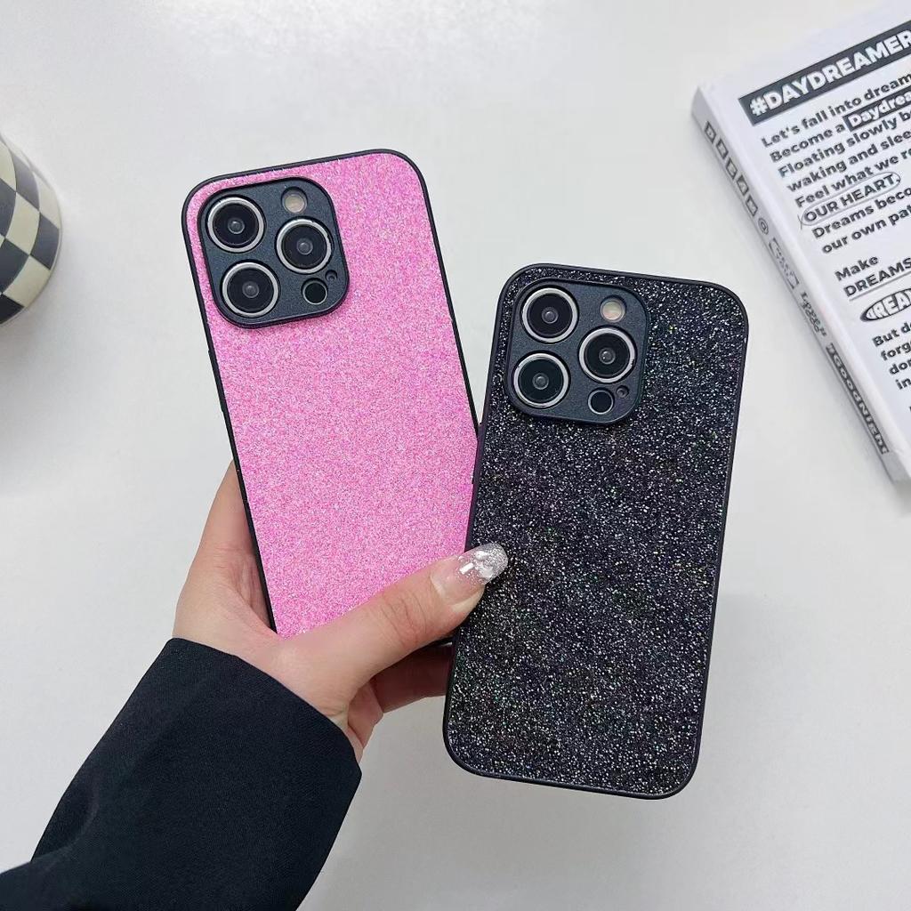 Applicable to iphone13/14Pro mobile phone case, colorful flash diamond 15ProMax fine flash all-inclusive back cover protective case