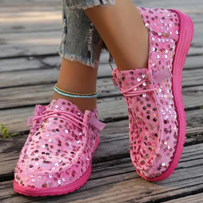 

Распродажа модной женской обуви 2024 года, лоферы, женские туфли на плоской подошве, повседневные туфли на плоской подошве для женщин с круглым носком, блестящие, перекрещивающиеся, легкие туфли больших размеров для женщин 43