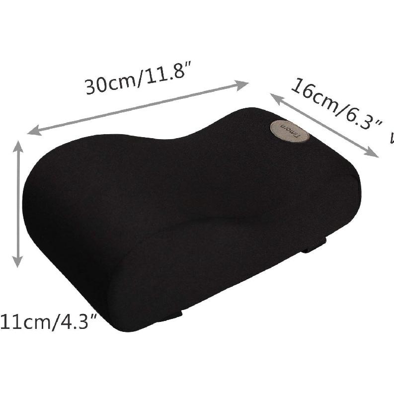 Timorn Car Armrest Cushion, Memory Foam Car Armrest Console,Car Center Console Armrest Pillow(Black)